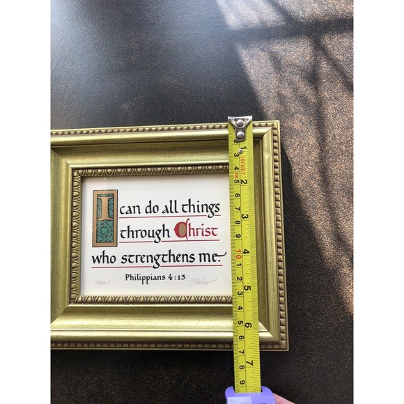 Jonathan Blocher Signed/Numbd Serigraph "Philippians 4:13" Limited Edition Print - Picture 2 of 8